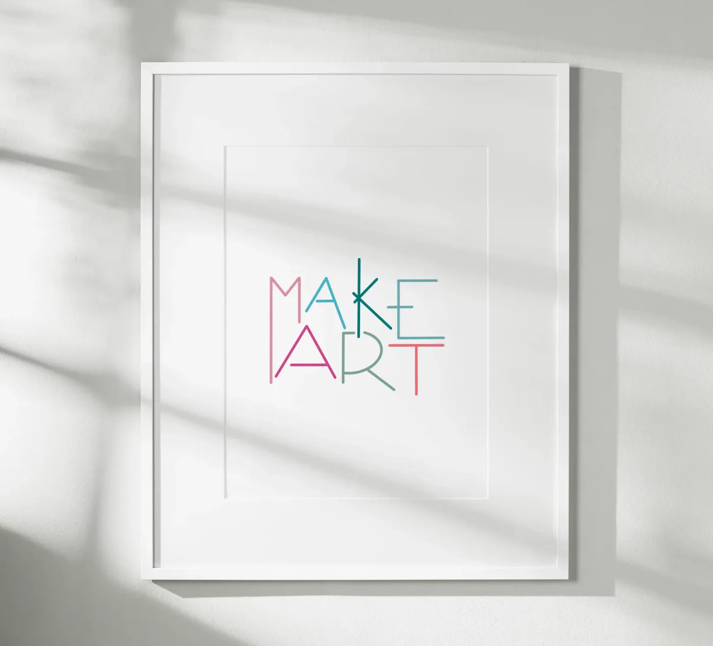 MAKE ART poster by LIMITED EDITION LETTERS