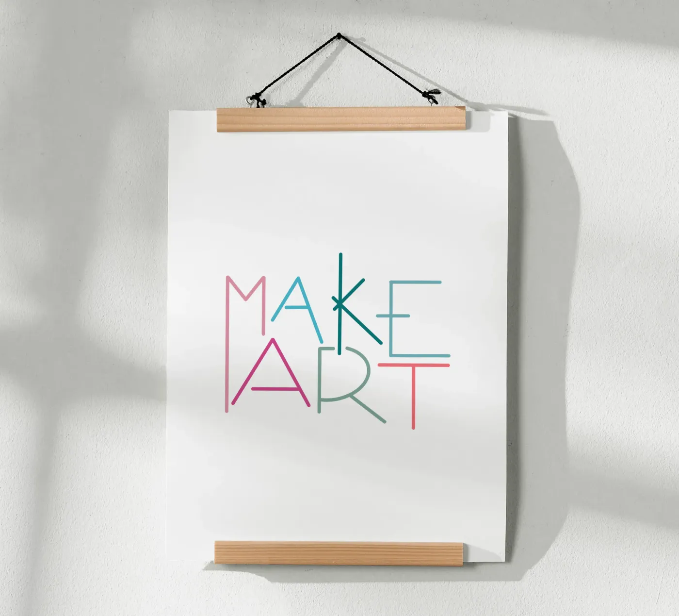 MAKE ART poster by LIMITED EDITION LETTERS