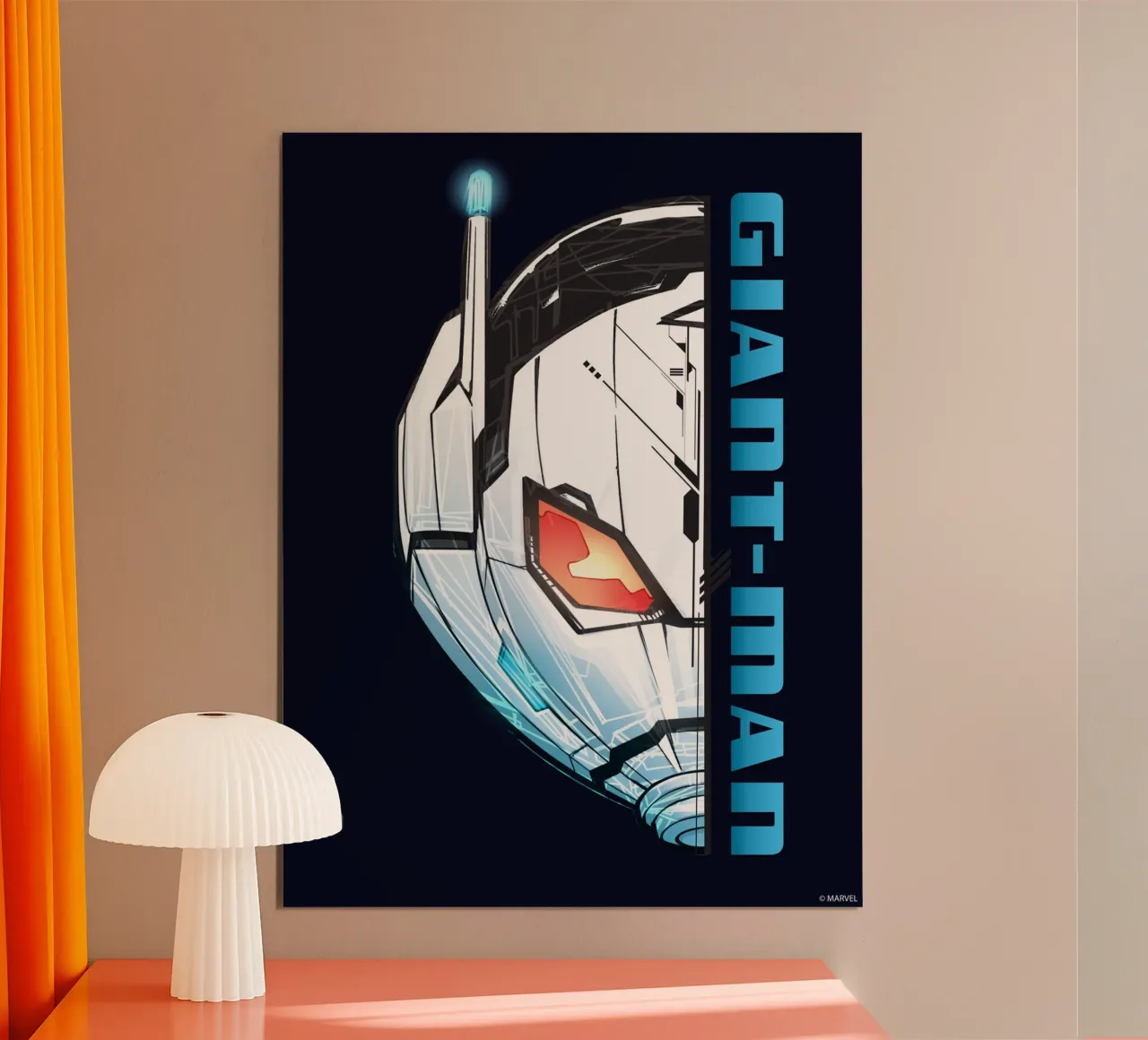 Giant Man - Power poster con telaio in legno da MARVEL Designs by JUNIQE