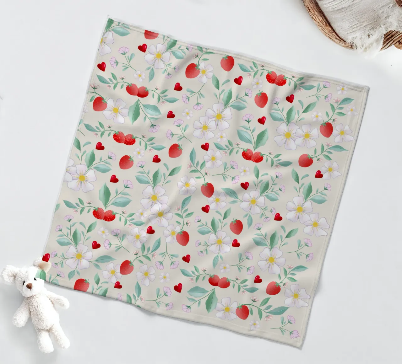 Amore per se stessi, cioccolato e fragole. Sinnspruch. coperta in pile da CalliLetters