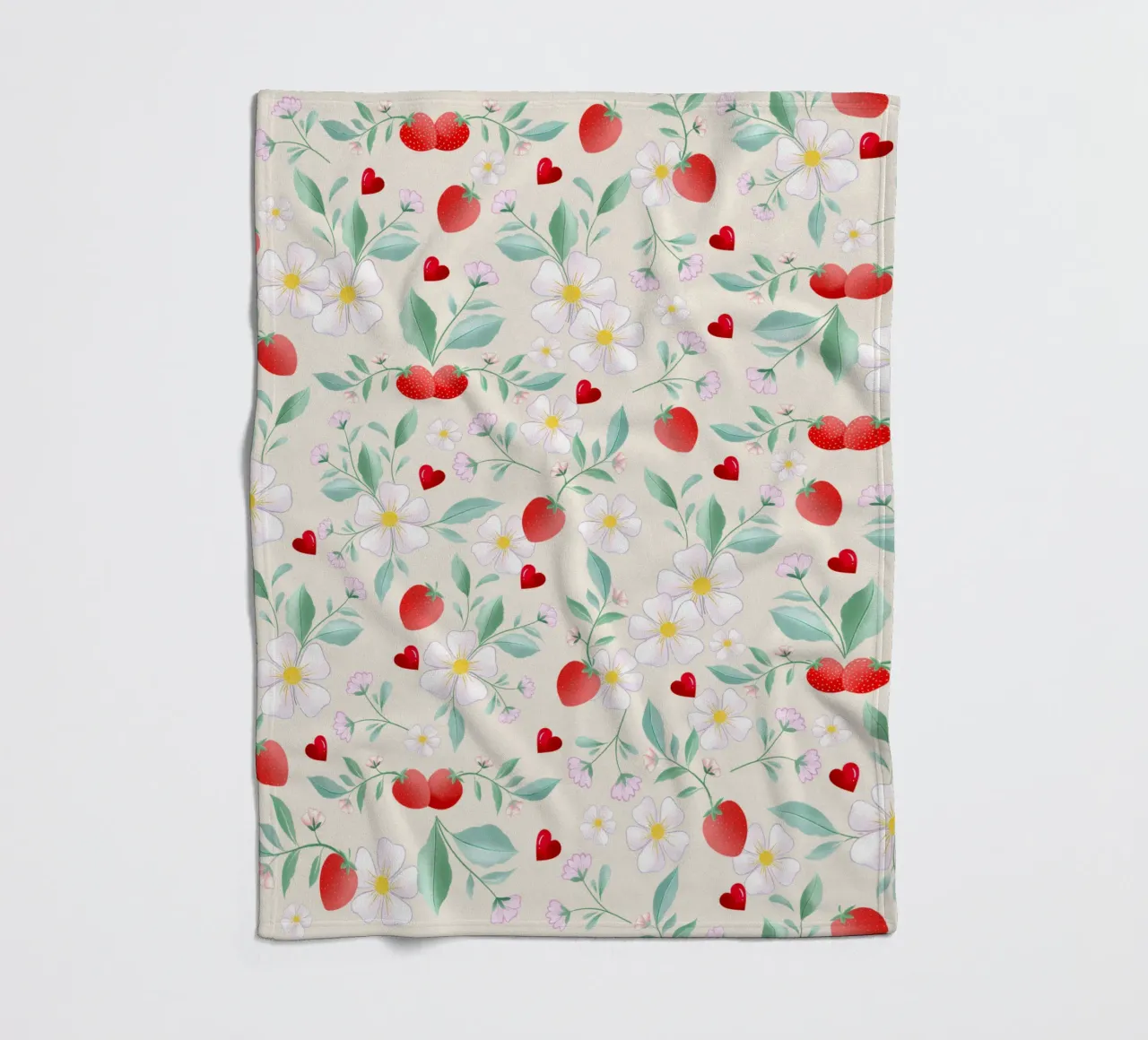 Amore per se stessi, cioccolato e fragole. Sinnspruch. coperta in pile da CalliLetters