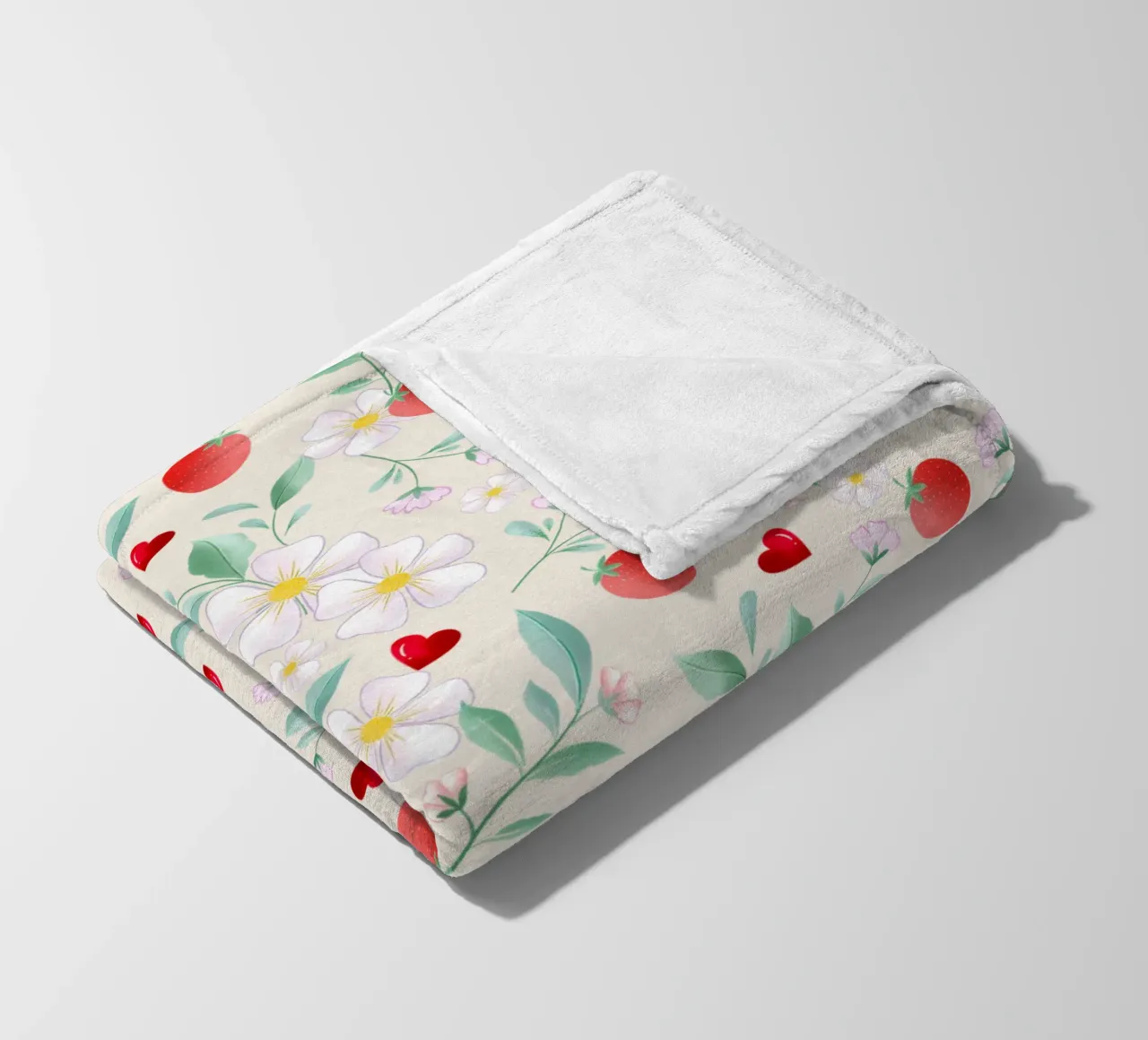 Amore per se stessi, cioccolato e fragole. Sinnspruch. coperta in pile da CalliLetters