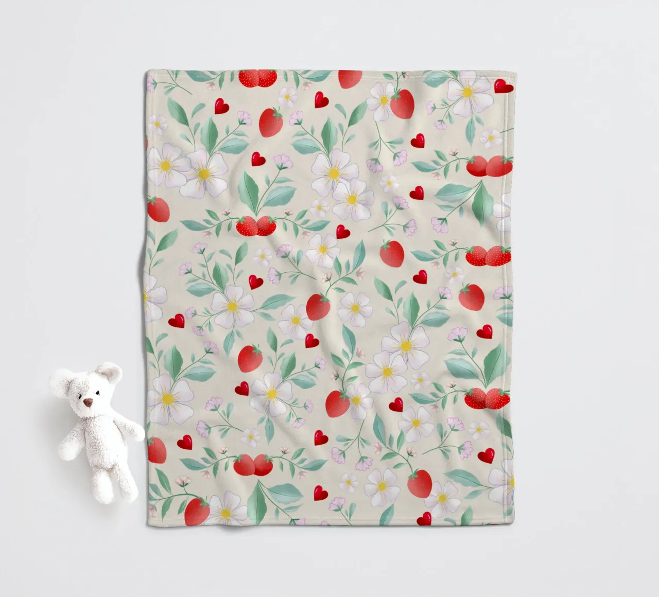 Amore per se stessi, cioccolato e fragole. Sinnspruch. coperta in pile da CalliLetters