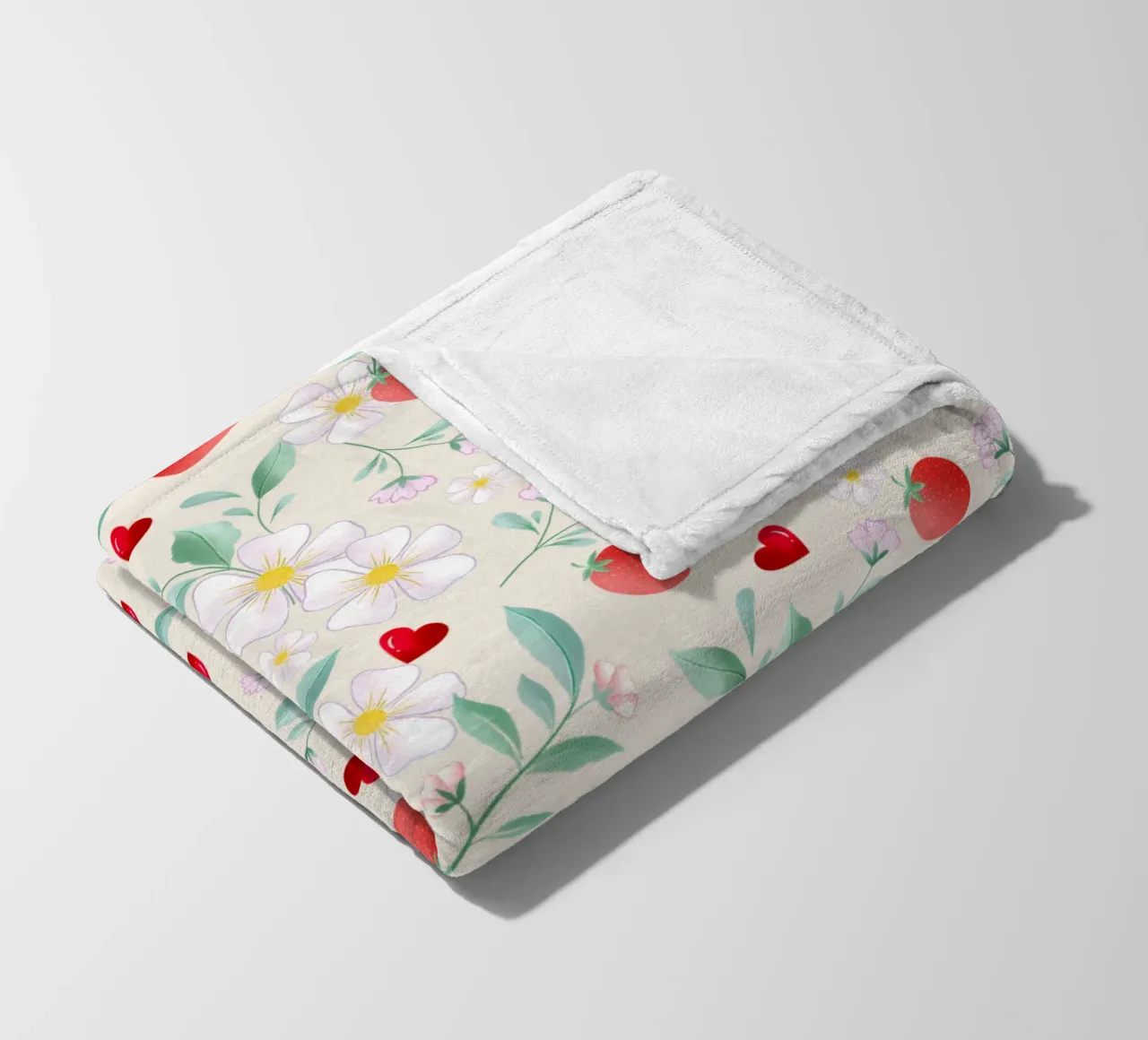 Amore per se stessi, cioccolato e fragole. Sinnspruch. coperta in pile da CalliLetters