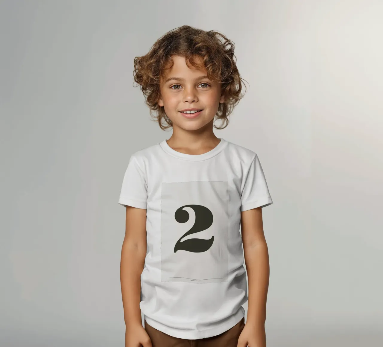 The 2 Poster in grey Kinder T-Shirt von And I Love You She Said