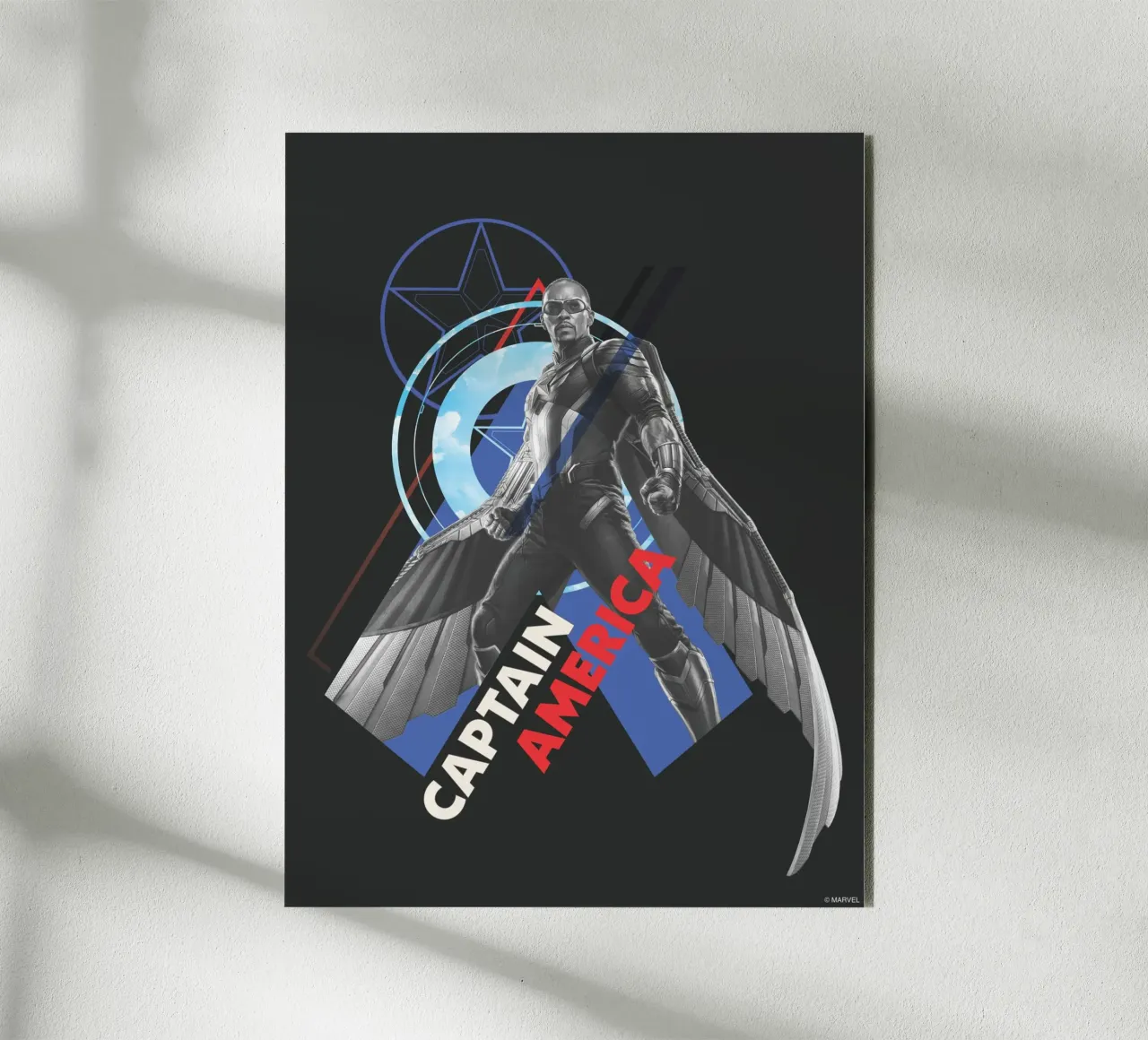 Captain America alluminio dibond da MARVEL Designs by JUNIQE