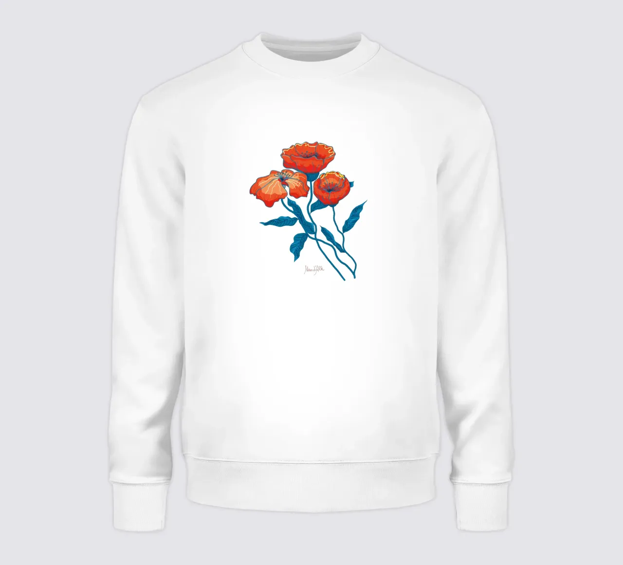 Poppies felpa da Mandalla Illustration