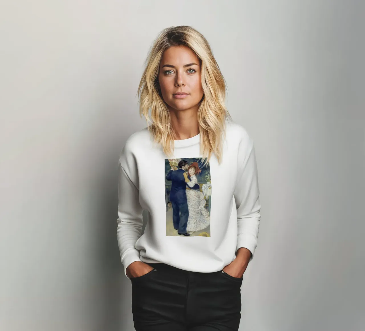 Auguste Renoir - Country Dance sweatshirt by Timeless Artworks