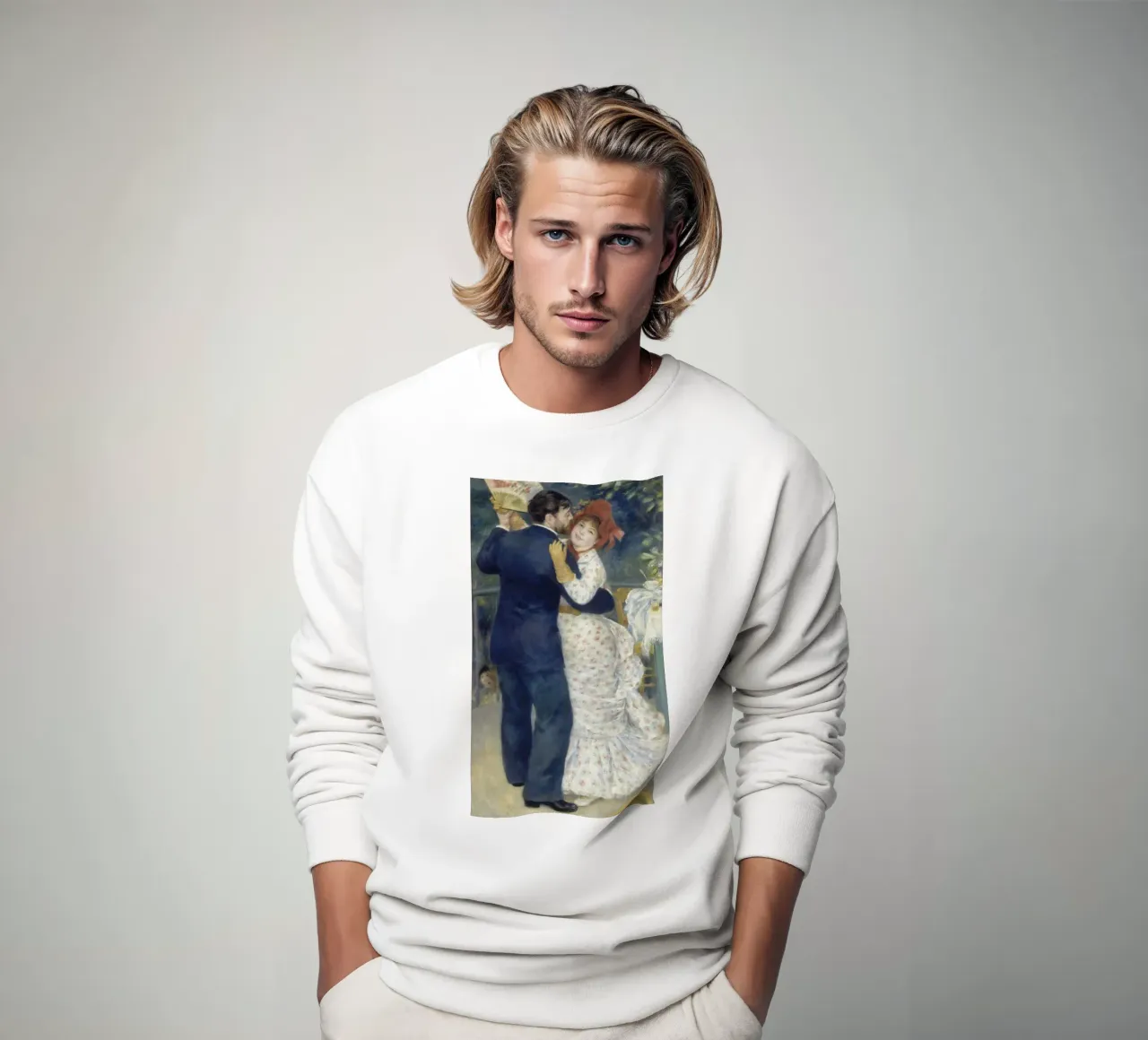 Auguste Renoir - Country Dance sweatshirt by Timeless Artworks