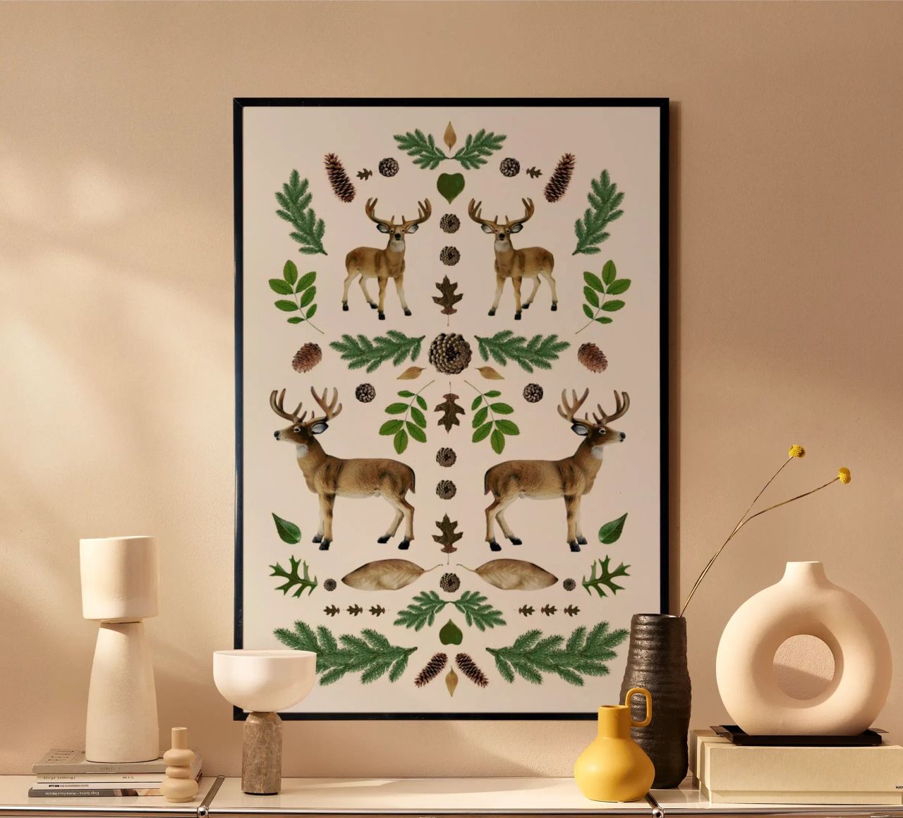 Winterland 03 poster met houten frame van Miles of Light
