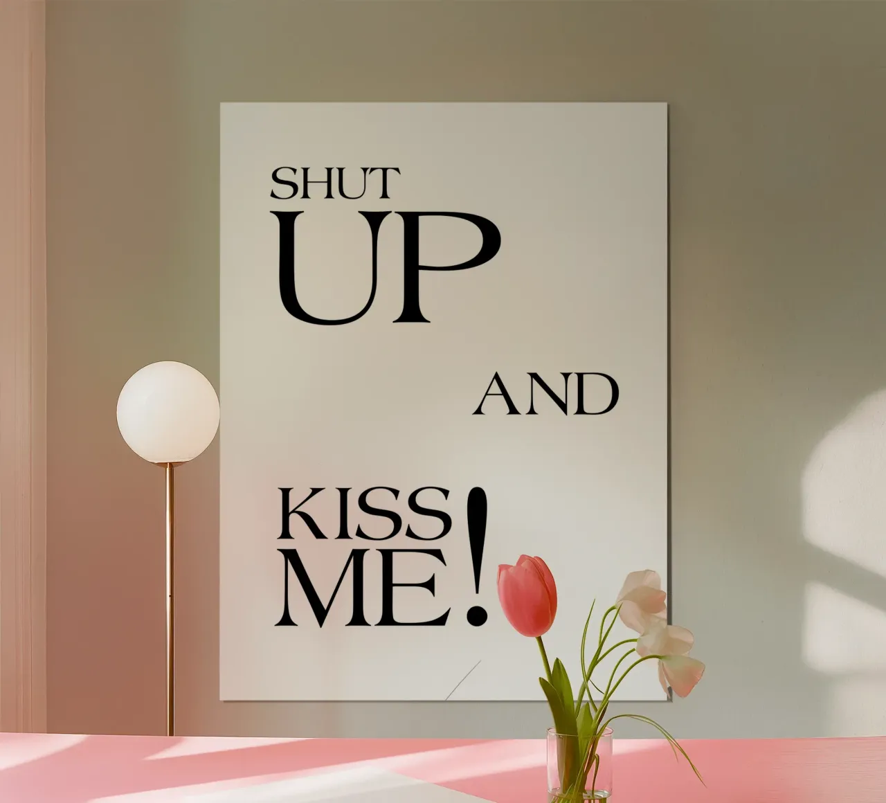 Zitto e baciami poster da YV TYPOGRAPHY