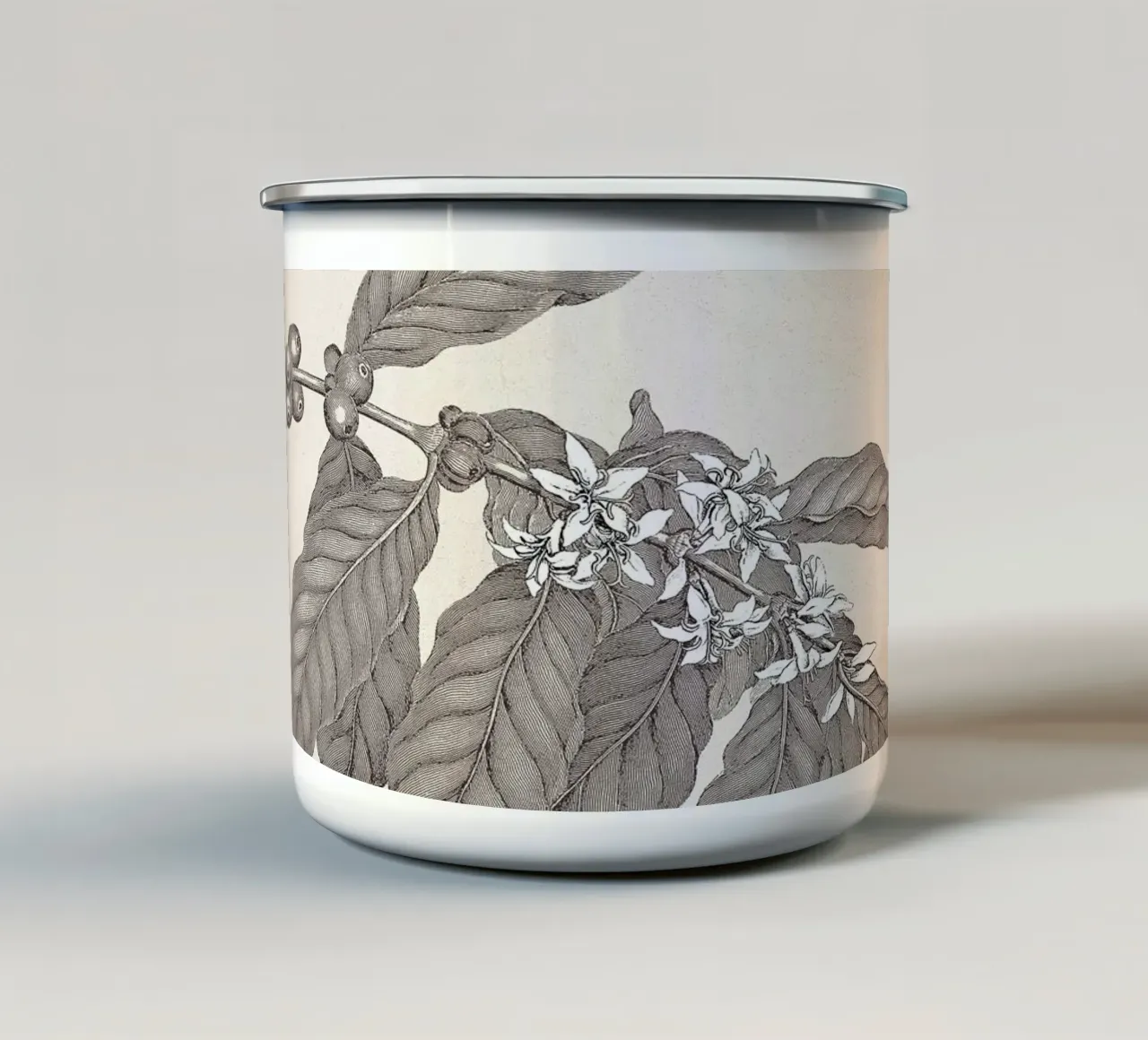 Coffee Branch Sketch no. 3 tazza in smalto da apoloprints