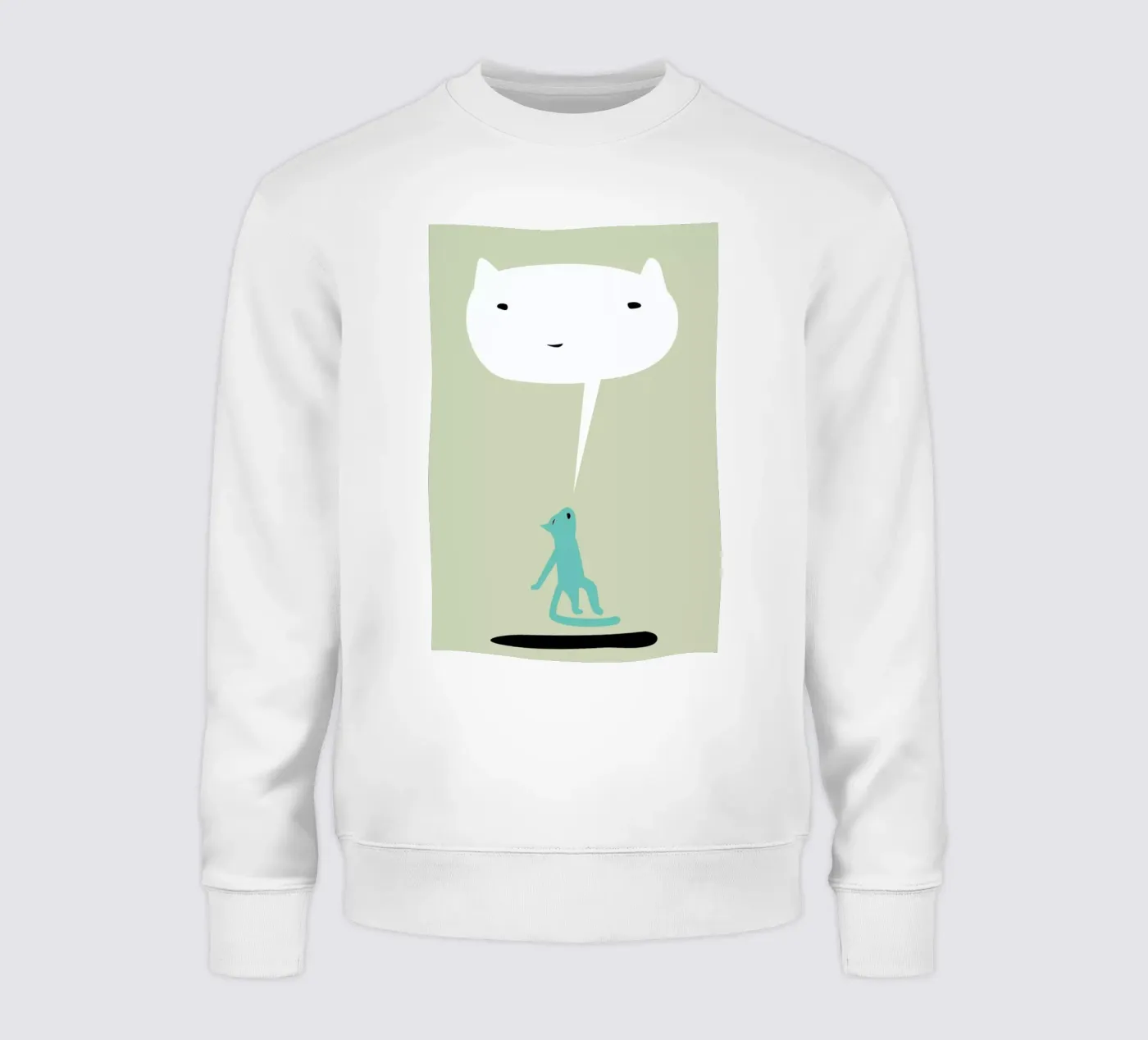 Cat Ghost felpa da Monika Aichele