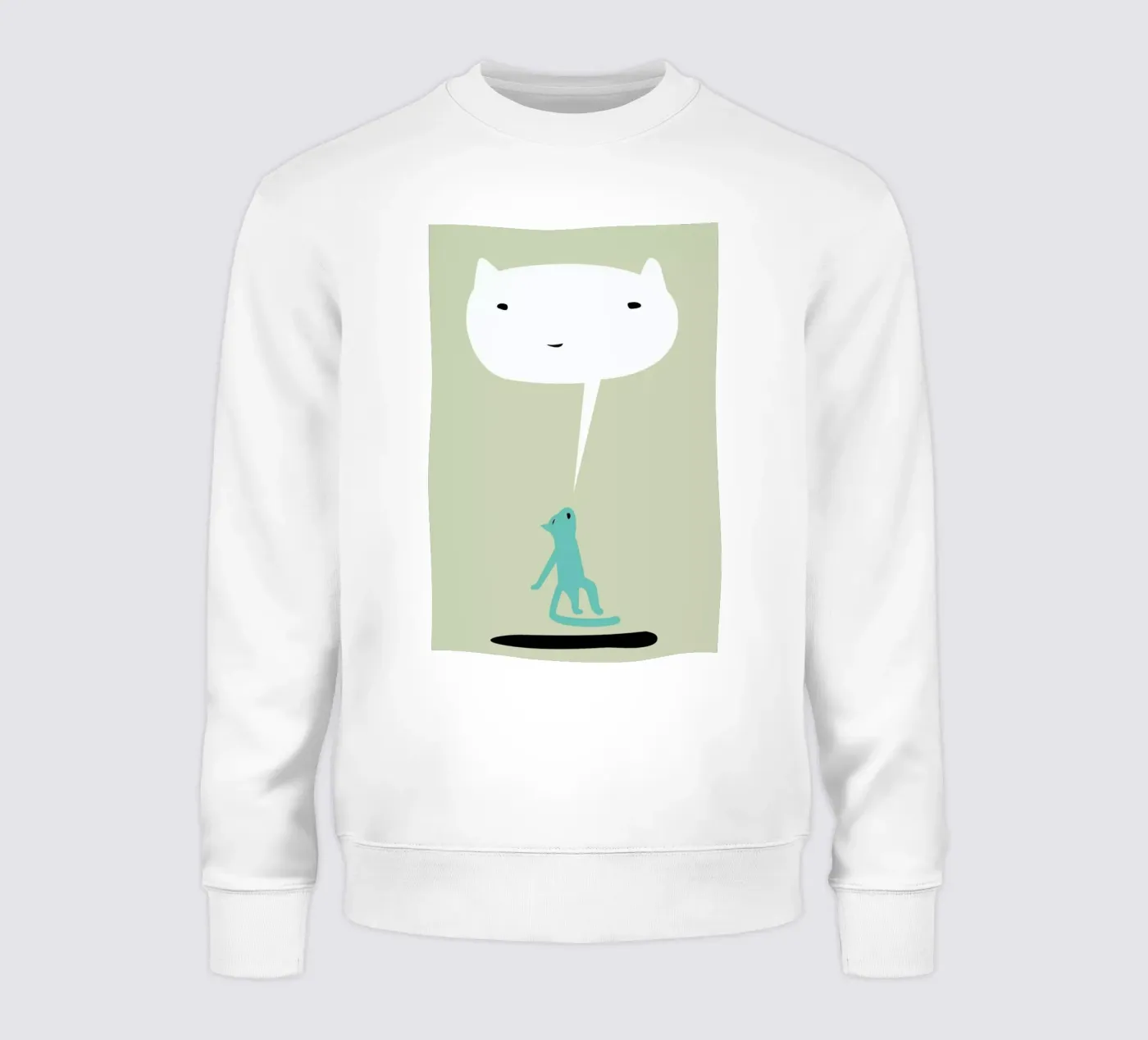 Cat Ghost felpa da Monika Aichele