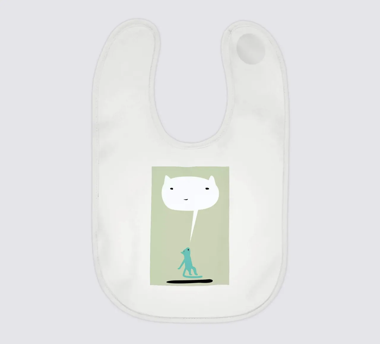 Cat Ghost bavaglino da Monika Aichele