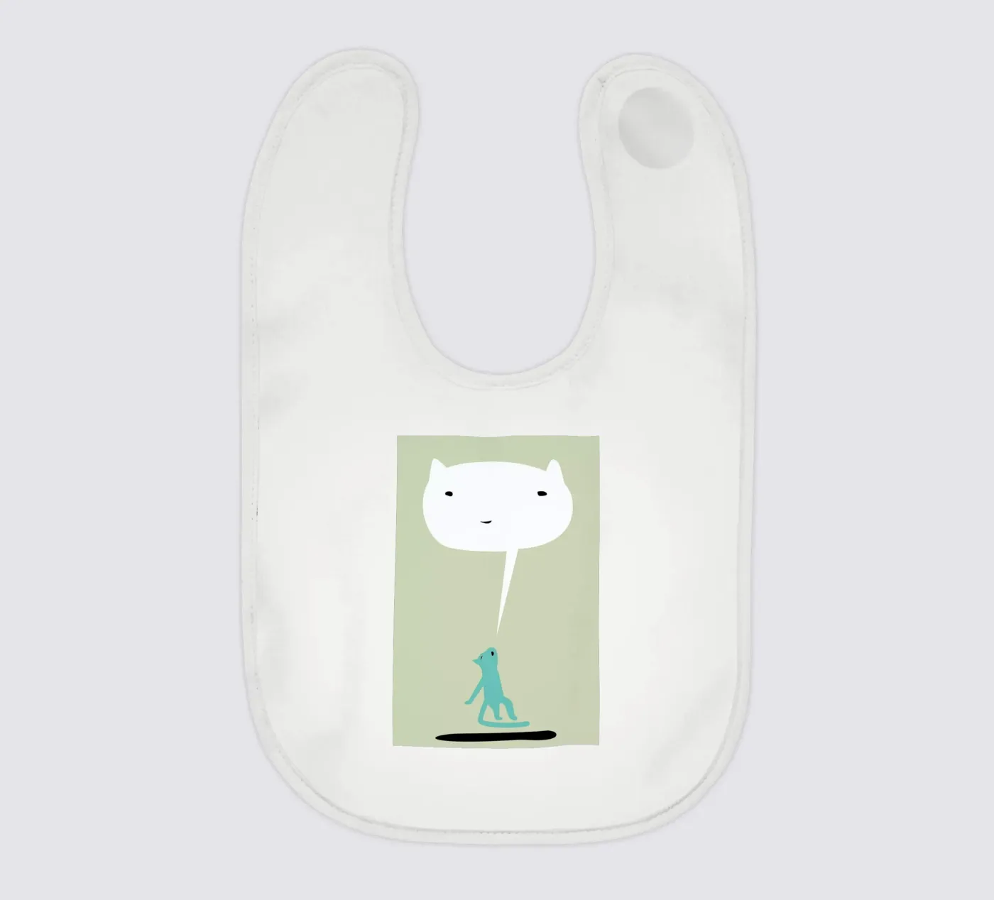 Cat Ghost bavaglino da Monika Aichele