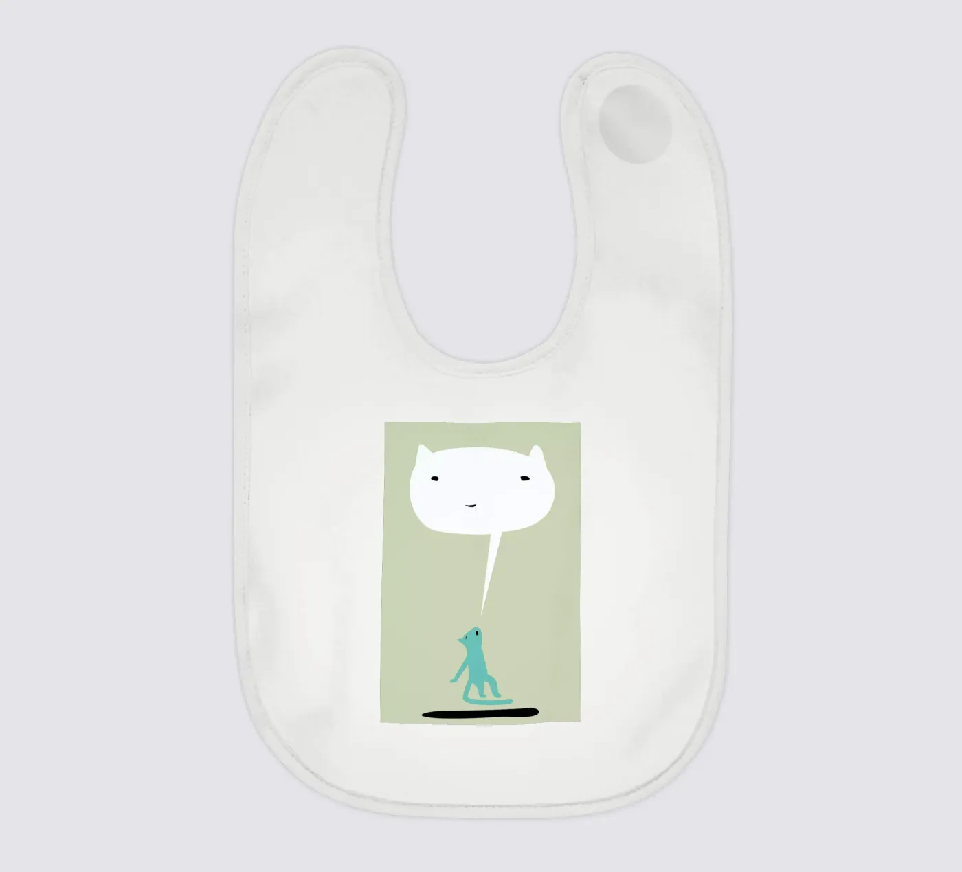 Cat Ghost bavaglino da Monika Aichele