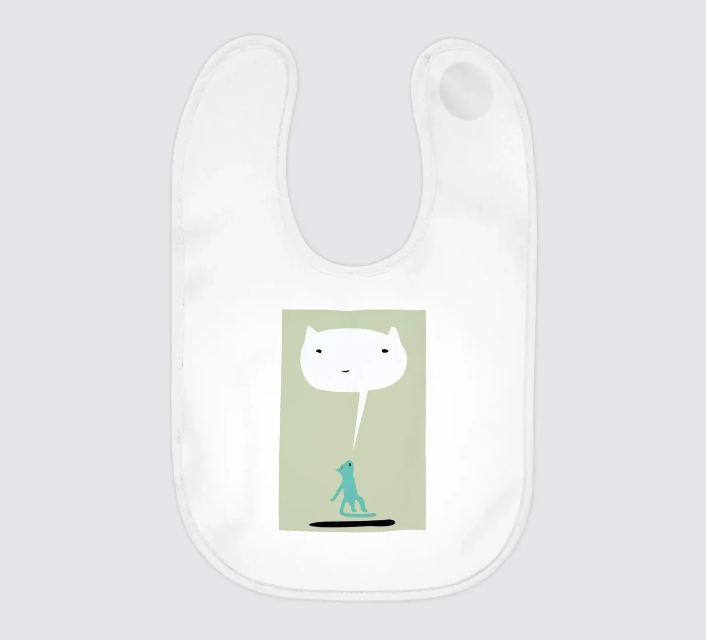 Cat Ghost bavaglino da Monika Aichele