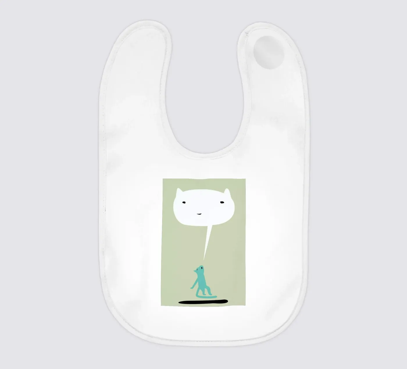 Cat Ghost bavaglino da Monika Aichele