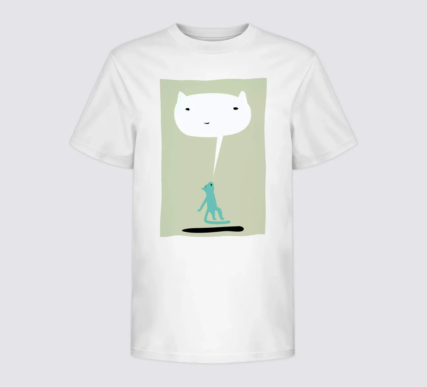 Cat Ghost t-shirt bambini da Monika Aichele