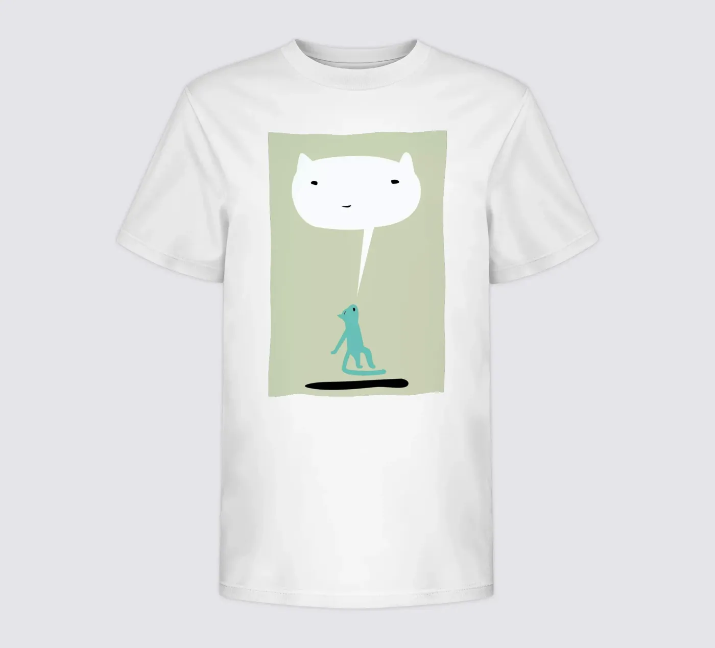 Cat Ghost t-shirt bambini da Monika Aichele