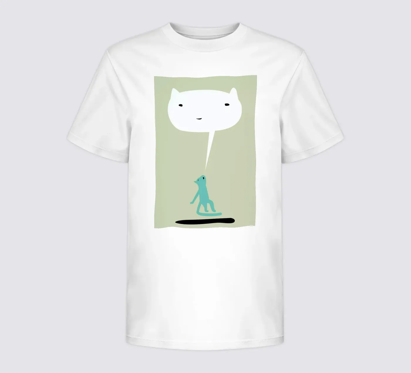 Cat Ghost t-shirt bambini da Monika Aichele
