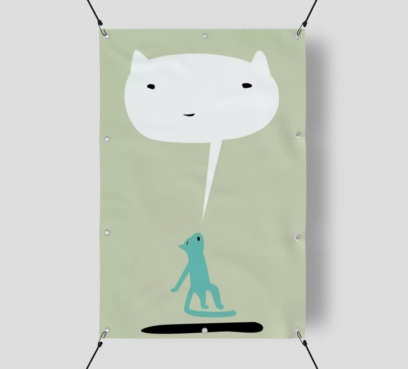 Cat Ghost telo in pvc da Monika Aichele