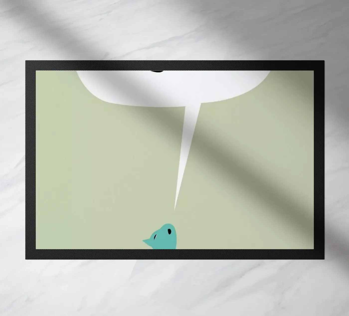 Cat Ghost doormat by Monika Aichele