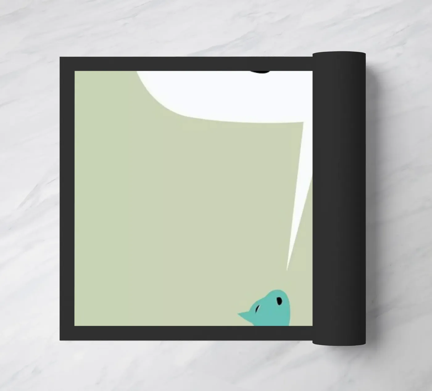 Cat Ghost doormat by Monika Aichele