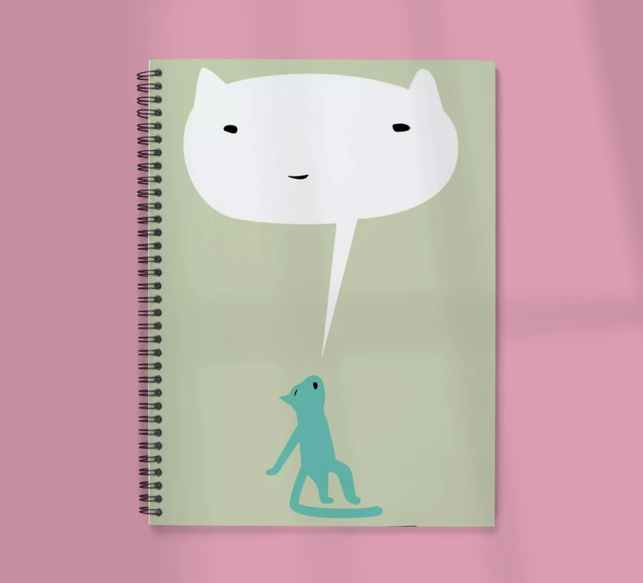 Cat Ghost diario ad anelli da Monika Aichele