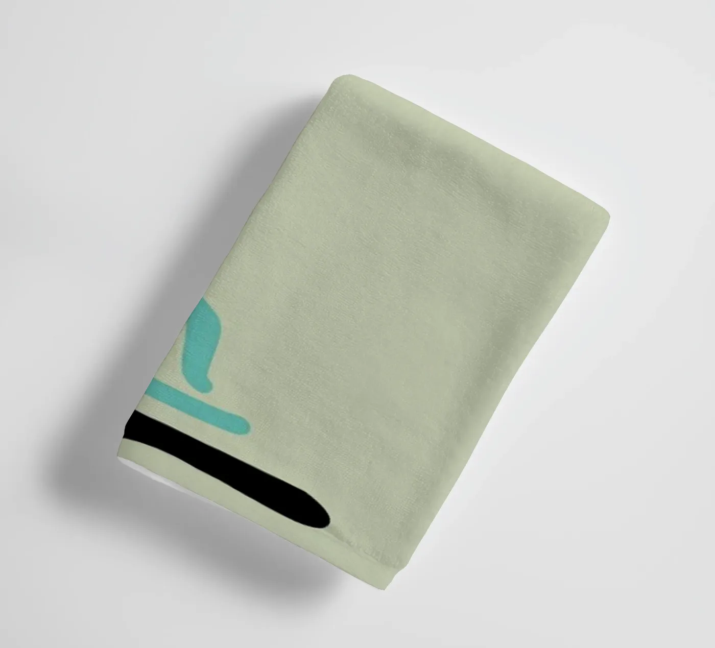 Cat Ghost badhanddoek van Monika Aichele