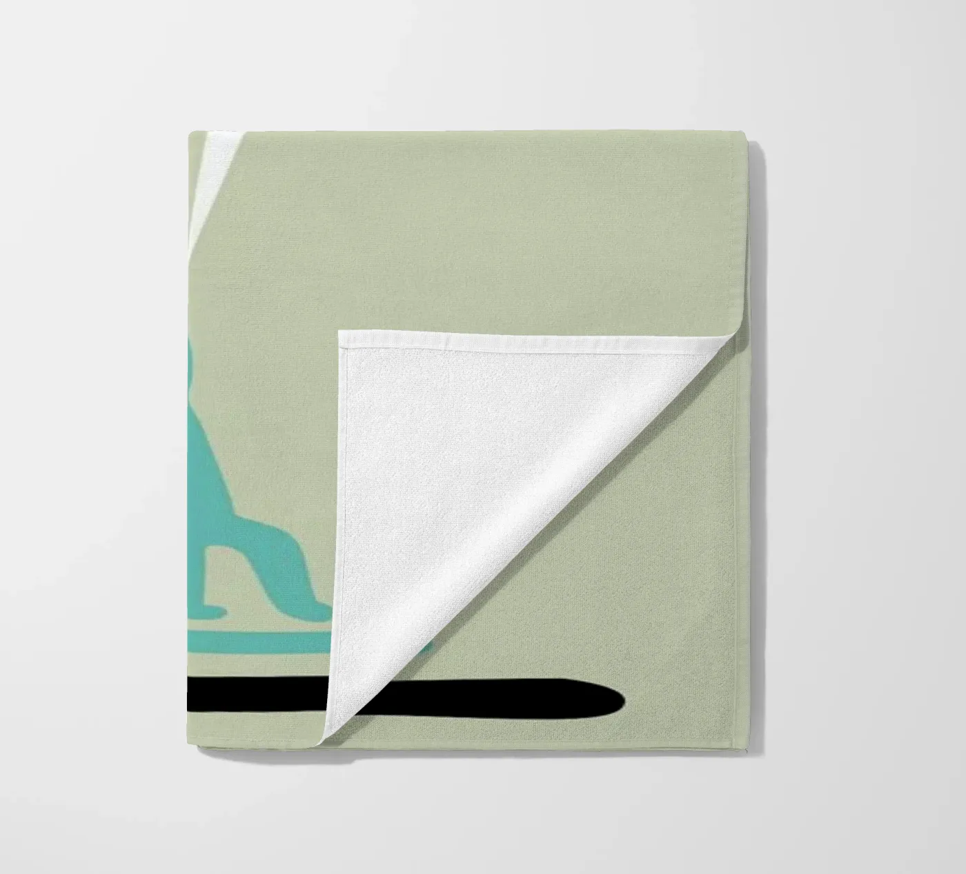 Cat Ghost strandhanddoek van Monika Aichele