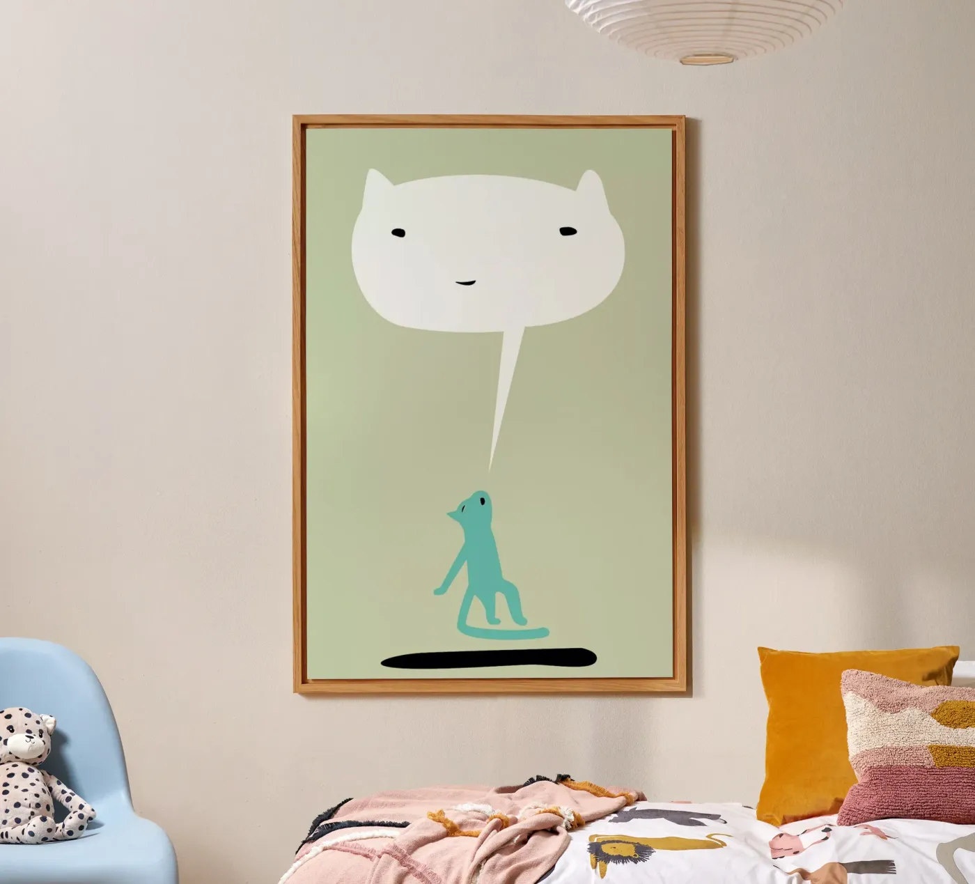 Cat Ghost alluminio dibond da Monika Aichele