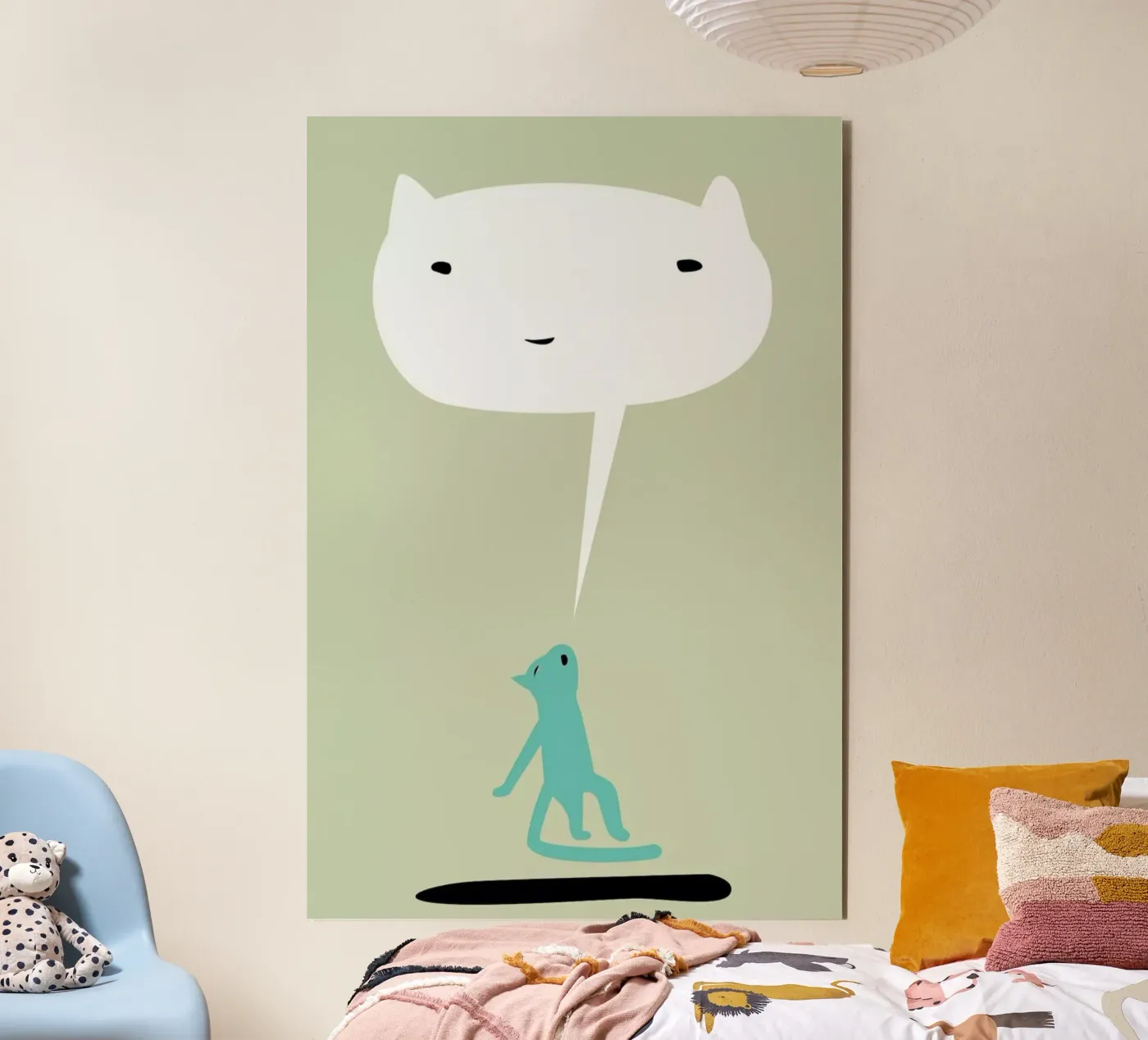 Cat Ghost alluminio dibond da Monika Aichele