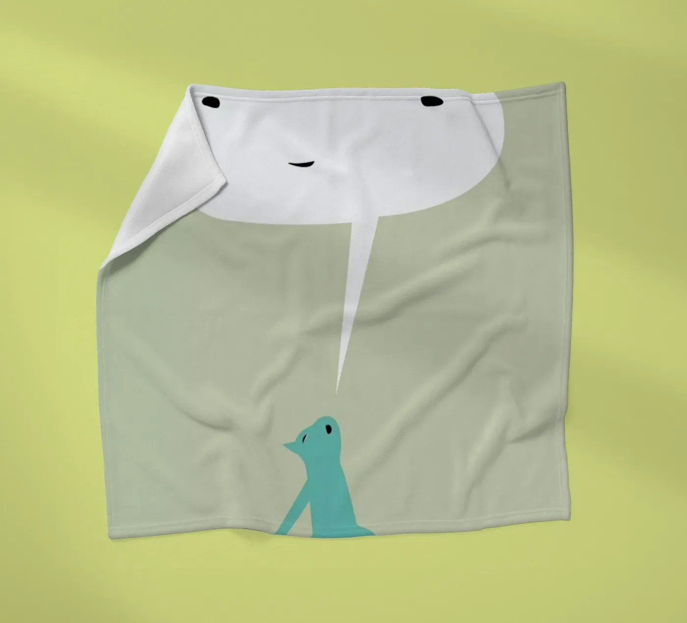 Cat Ghost Fleecedecke von Monika Aichele