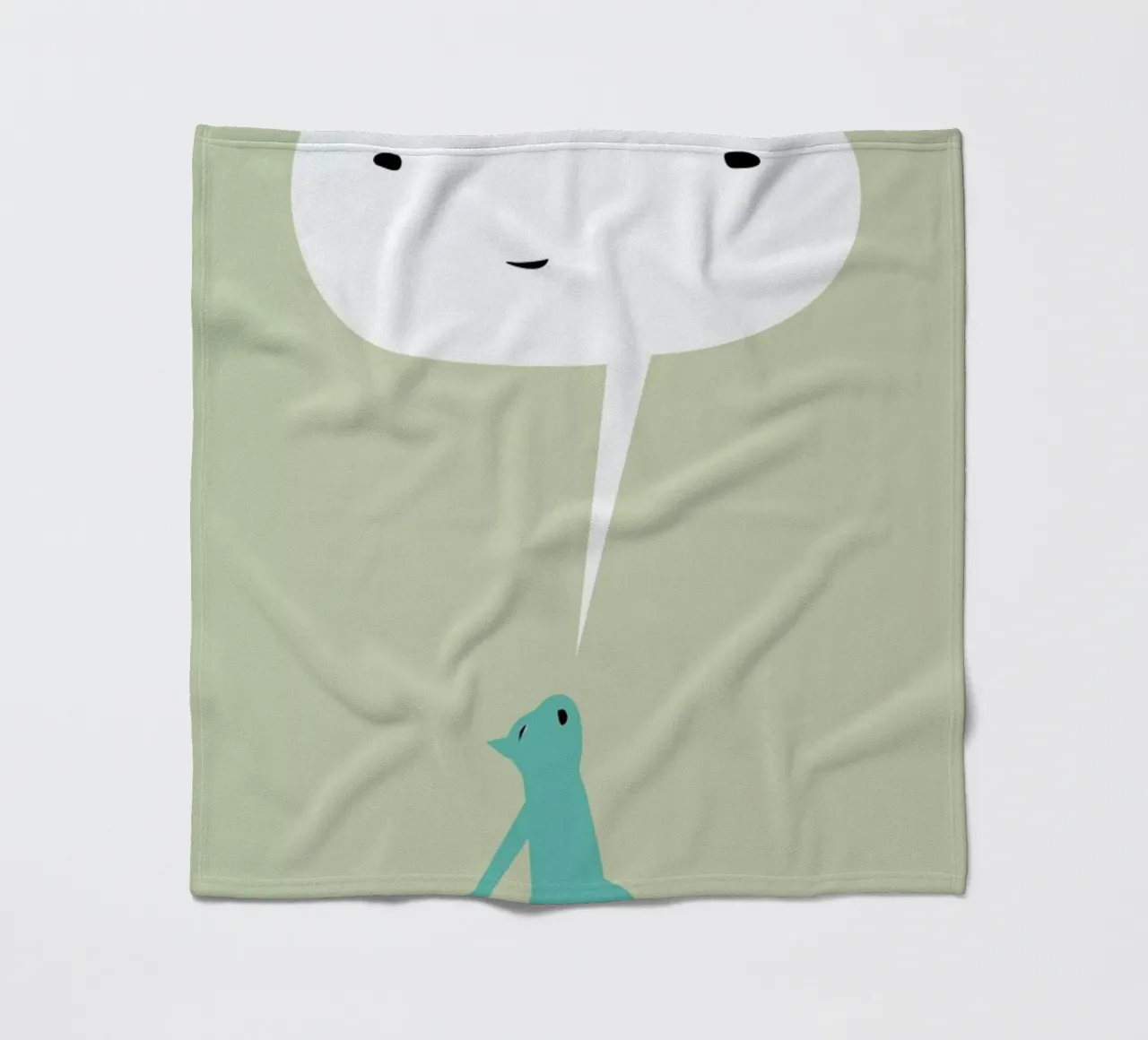 Cat Ghost Fleecedecke von Monika Aichele