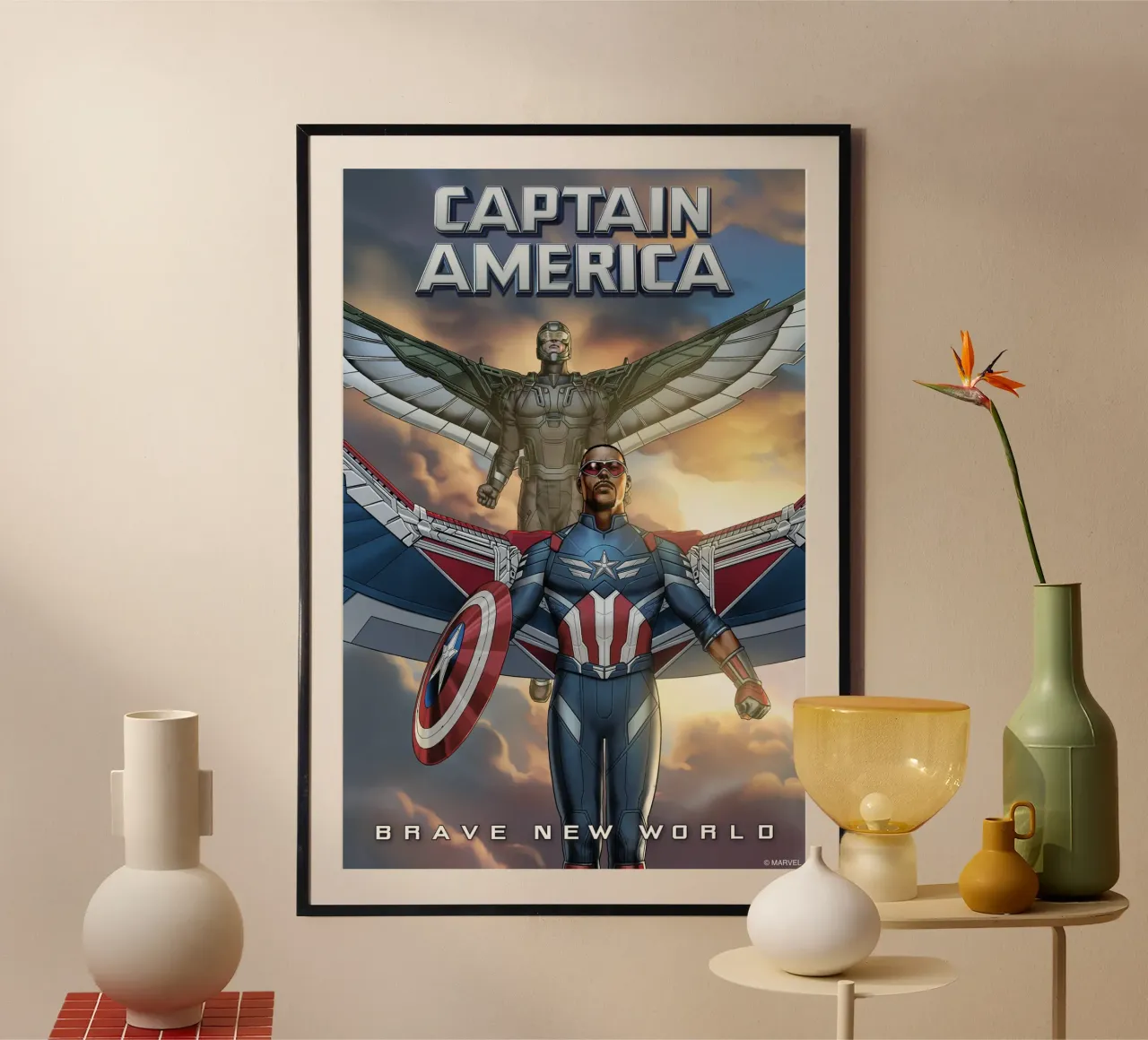 Sam Wilson - Brave New World poster da MARVEL Designs by JUNIQE