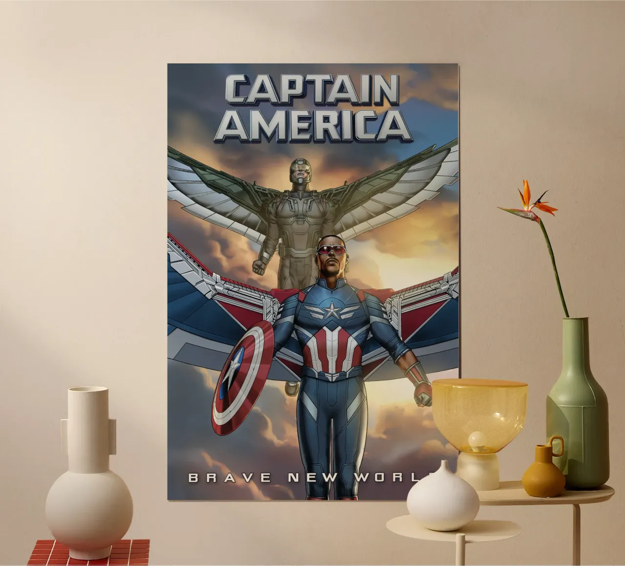 Sam Wilson - Brave New World poster da MARVEL Designs by JUNIQE