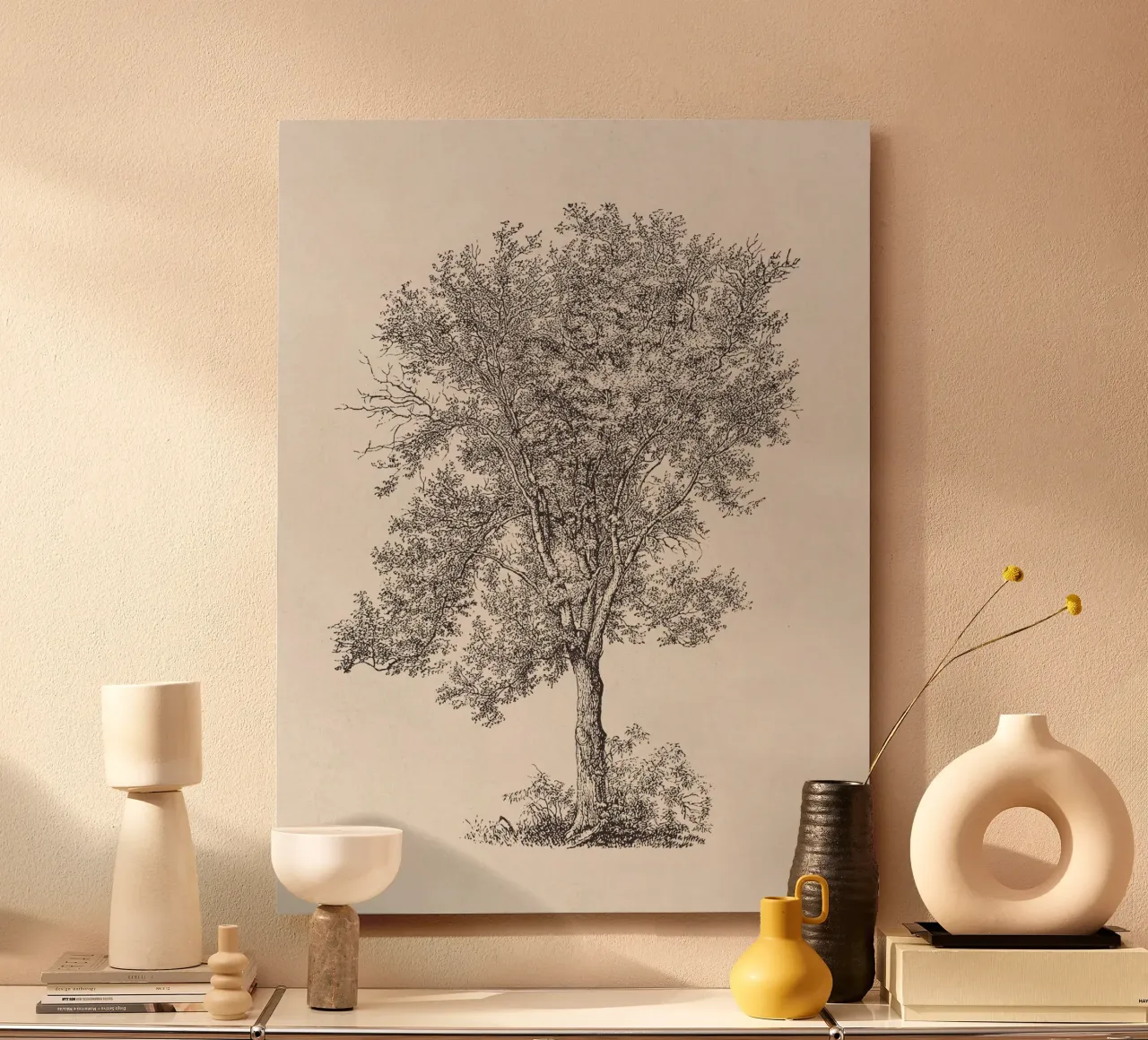 Tree Sketch - Aspen alluminio dibond da apoloprints