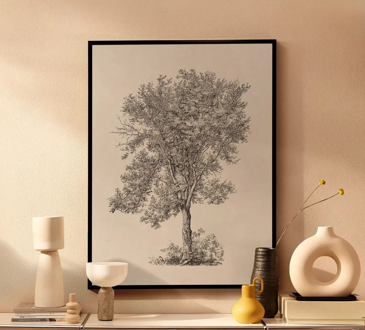 Tree Sketch - Aspen carta hahnemühle da apoloprints