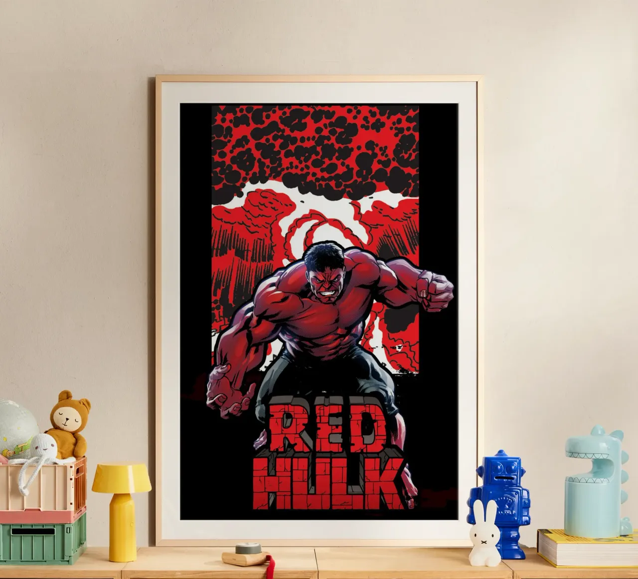 Red Hulk poster da MARVEL Designs by JUNIQE