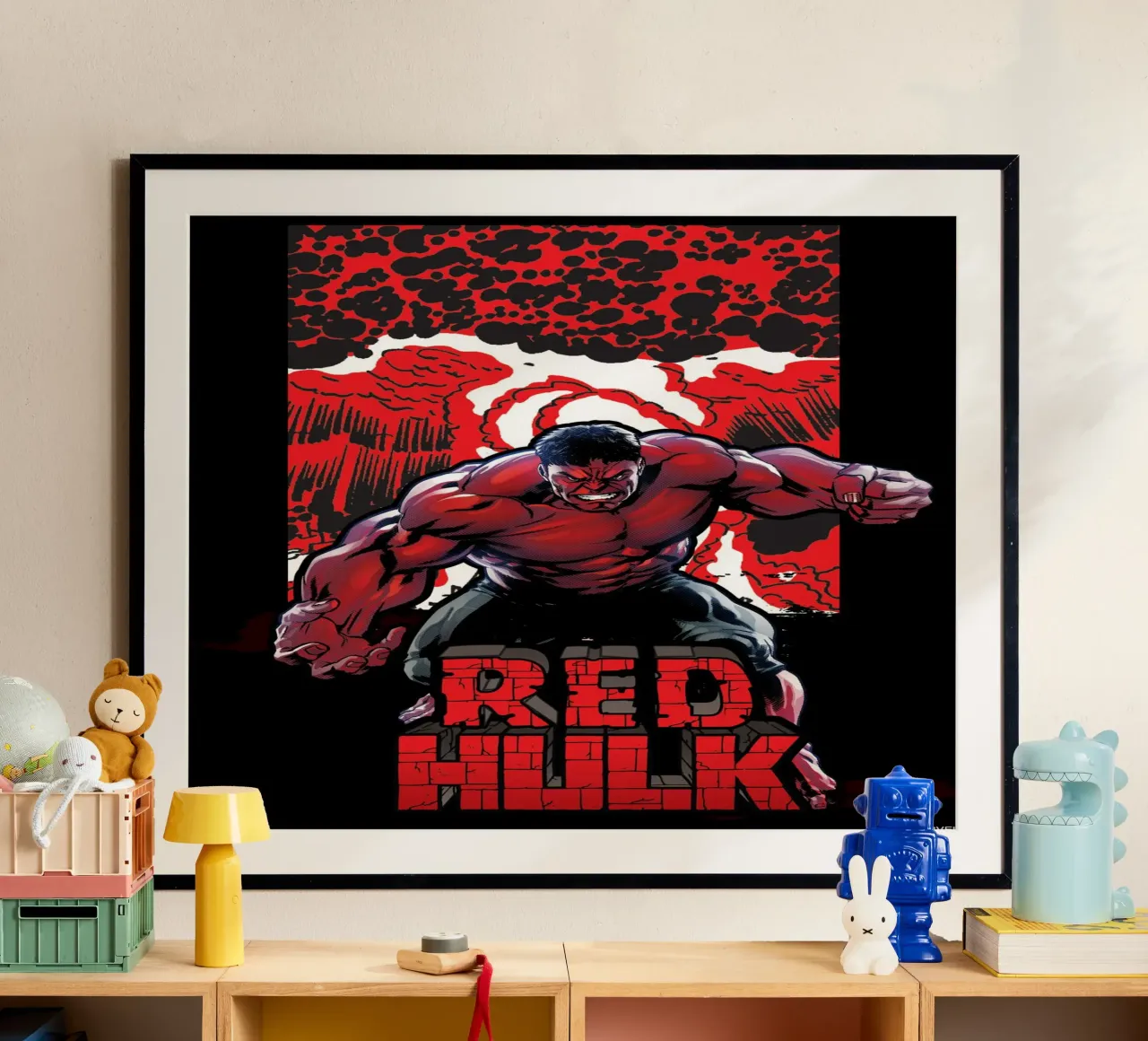 Red Hulk poster da MARVEL Designs by JUNIQE