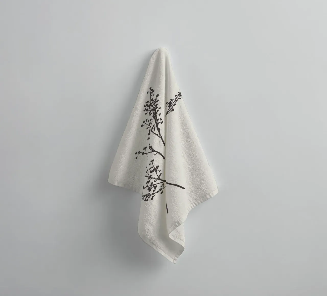 Ilex berries stem Handtuch von apoloprints