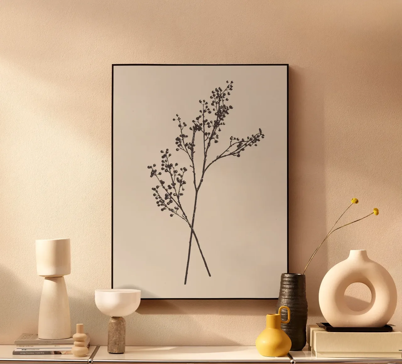 Ilex berries stem plexiglass da apoloprints