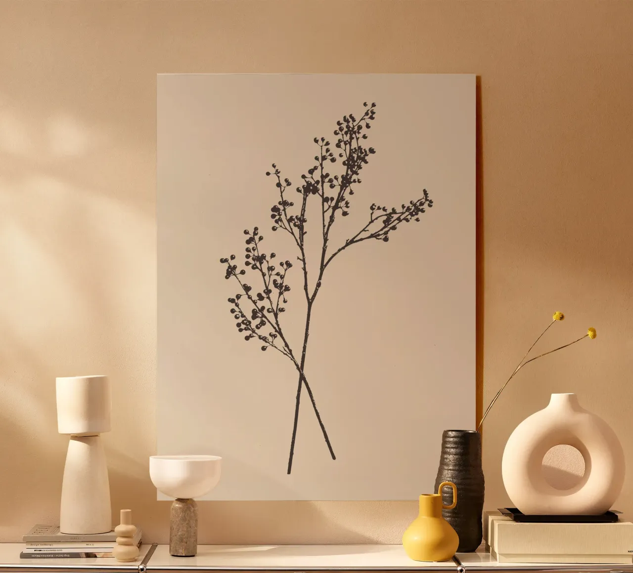 Ilex berries stem plexiglass da apoloprints