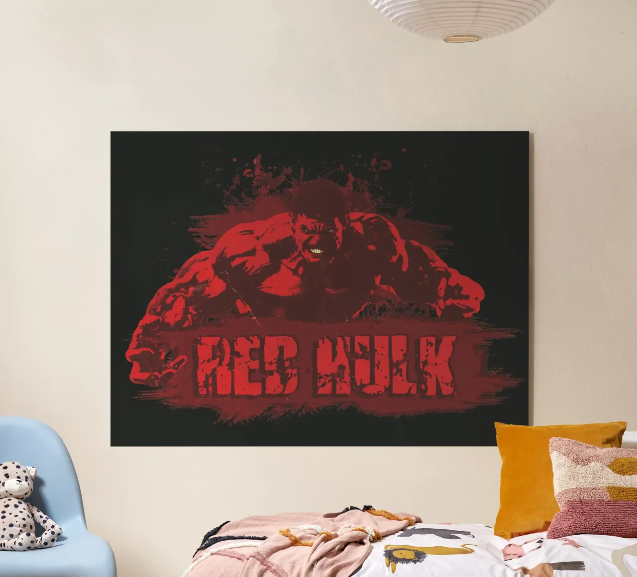 Red Hulk plexiglass da MARVEL Designs by JUNIQE