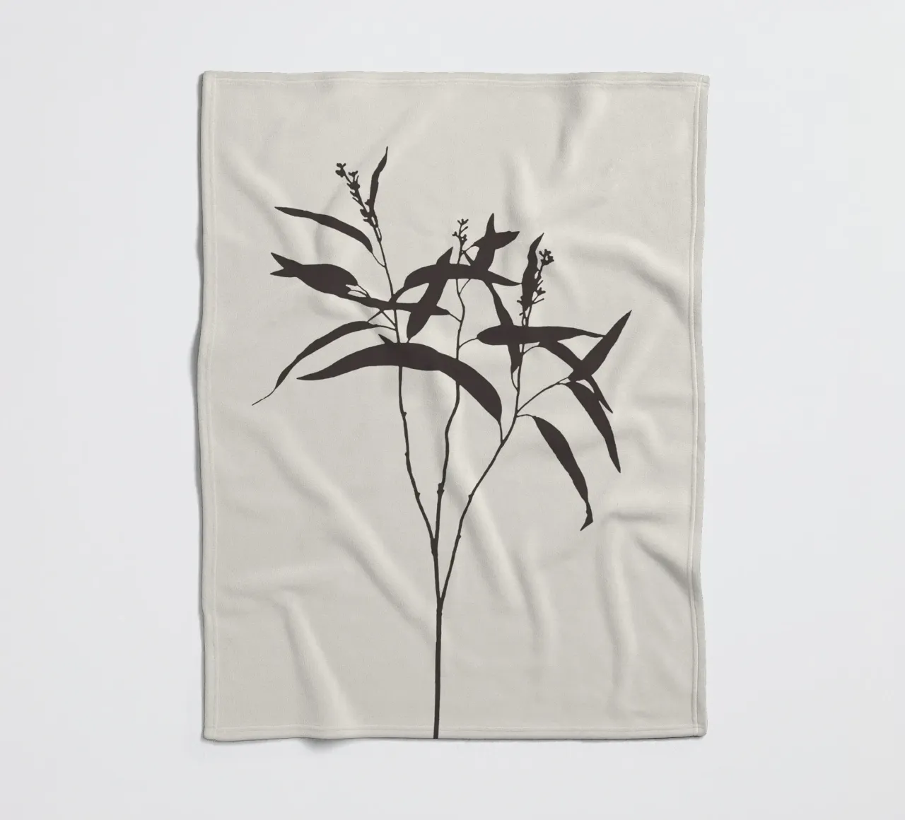Eucalyptus branch coperta in pile da apoloprints