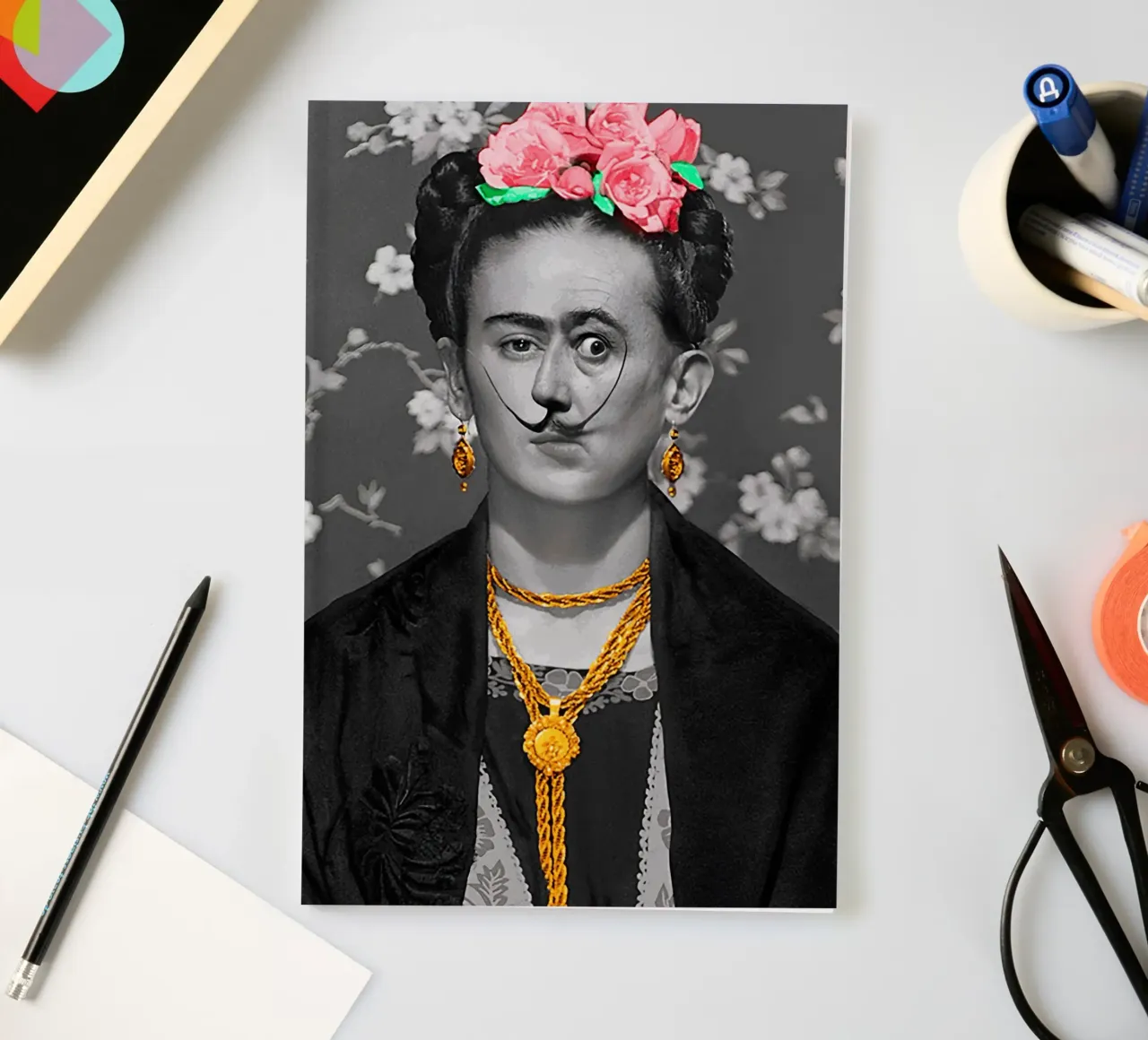 Salvador Dali + Frida Kahlo carnet de notes de Attaboy Dsgn