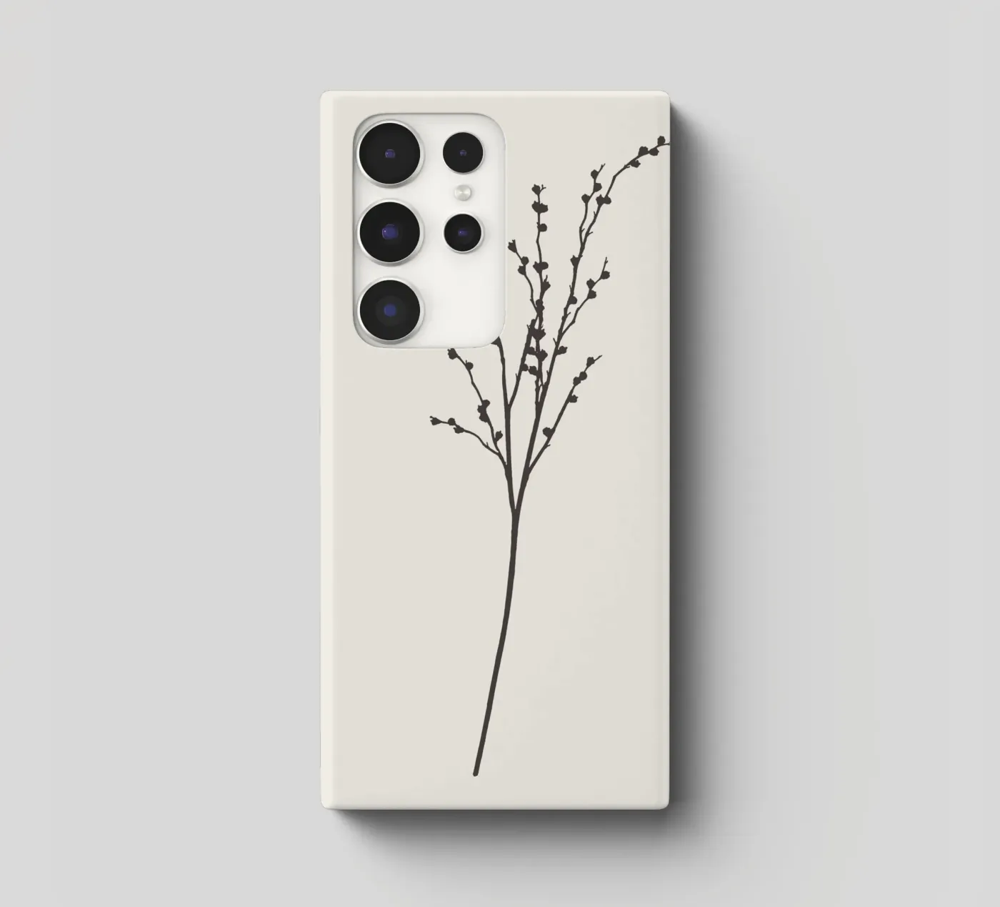 Schizzo botanico con gambo minimale cover samsung da Apolo Prints