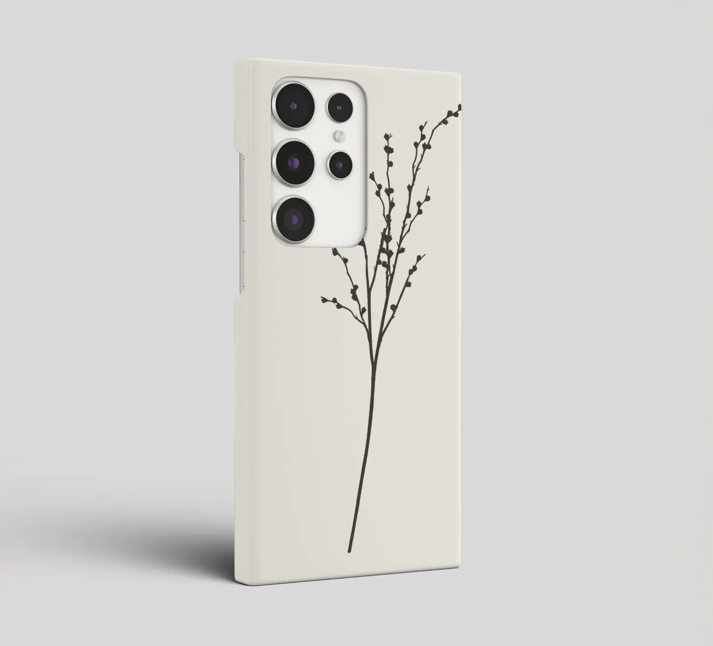 Schizzo botanico con gambo minimale cover samsung da Apolo Prints